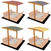 Baldakimas vaikų medinei smėlio dėžei Baby Mix 120x120 cm raudonas ir baltas
