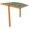 Baldakimas vaikų medinei smėlio dėžei Baby Mix 120x120 cm žaliai balta
