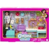 Barbie Chelsea veterinarijos žaislų rinkinys su naminių gyvūnėlių priežiūra HGT12 Mattel
