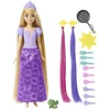 Barbie Mattel Disney Princess Rapunzel lėlė su plaukų priedais HLW18
