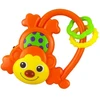 Barškutis su garsais Baby Mix Monkey oranžinis