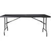 Bauerkraft Didelis sulankstomas sodo banketinis maitinimo stalas medinis lagaminas 180 cm