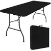 Bauerkraft Didelis sulankstomas sodo banketinis catering stalas 180 cm juodas