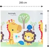 Bauerkraft Dvipusis sulankstomas spalvingas lavinamasis putplasčio vaikiškas kilimėlis 180x200 cm – safari