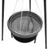 Bauerkraft Lauko trikojis didelis pakabinamas 2in1 laužavietės grilis