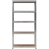 Bauerkraft Metalinė sandėlio lentyna 2in1, 5 lentynos, 180x90x40 cm