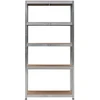 Bauerkraft Metalinė sandėlio lentyna 2in1, 5 lentynos, 150x75x30 cm