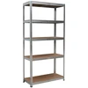 Bauerkraft Metalinė sandėlio lentyna 2in1, 5 lentynos, 180x90x40 cm