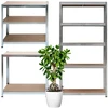 Bauerkraft Metalinė sandėlio lentyna 2in1, 5 lentynos, 150x75x30 cm
