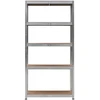 Bauerkraft Metalinė sandėlio lentyna 2in1, 5 lentynos, 150x75x30 cm