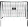 Bauerkraft Metaliniai futbolo vartai su treniruočių tinkleliu žaidimui futbolu 180x120x60 cm juodos ir žalios spalvos