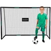 Bauerkraft Metaliniai futbolo vartai su treniruočių tinkleliu žaidimui futbolu 180x120x60 cm juodos ir žalios spalvos