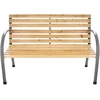 Bauerkraft Sodo suolas 120 cm su atlošu, parkinis, medinis, metalinis, terasai, balkonui
