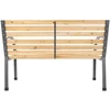 Bauerkraft Sodo suolas 120 cm su atlošu, parkinis, medinis, metalinis, terasai, balkonui