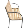 Bauerkraft Sodo suolas 120 cm su atlošu, parkinis, medinis, metalinis, terasai, balkonui