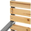 Bauerkraft Sodo suolas 120 cm su atlošu, parkinis, medinis, metalinis, terasai, balkonui