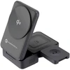 Belaidis įkroviklis Forcell F-Energy 3in1 Flex Pro Qi2, suderinamas su MagSafe (F-05) sidabrinis