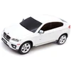 BMW X6 mastelio 1:24 Rastar 31700 valdomas baltas automobilis