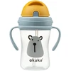 AKUKU gertuvė su šiaudeliu BEAR, su rankenėlėmis, 300 ml, A0203