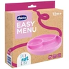 CHICCO 00010216100000 Silikoninė lėkštė 3 šviesų mergaitė