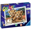 Tapymas pagal skaičius Little Lion Cubs 23616 Ravensburger