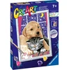 Piešimo pagal skaičius rinkinys CreArt Ravensburger 23706 Fluffy Friends