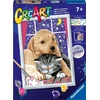 Piešimo pagal skaičius rinkinys CreArt Ravensburger 23706 Fluffy Friends