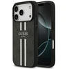 GUESS dėklas, skirtas IPHONE 17 Pro, suderinamas su MagSafe GUHMP17LP4RPSK (4G spausdintos juostelės), juodas