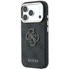 Dėklas Guess 4G & Big Resin Logo, skirtas iPhone 18 Pro Max / iPhone 17 Pro Max, juodas