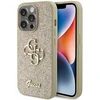 Dėklas GUESS GUHCP15LHG4SGD IPHONE 15 PRO 6.1 "GOLD/GOLD HARDCASE GLITTER SCRIPT BIG 4G