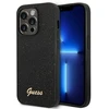 Guess GUHCP14LHGGSHK iPhone 14 Pro 6,1″ juodos spalvos kietas dėklas Glitter Script