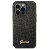 Guess GUHCP14LHGGSHK iPhone 14 Pro 6,1″ juodos spalvos kietas dėklas Glitter Script