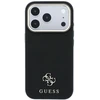 Dėklas Guess Saffiano Small 4G & Classic Logo MagSafe Case, skirtas iPhone 17 Pro Max / 18 Pro Max – Juoda