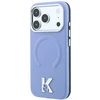 Dėklas Karl Lagerfeld case for IPHONE 18 Pro/17 Pro compatible with MagSafe (Grained Embossed Ring & Kameo Logo) light mėlynas