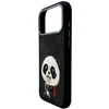 NIMMY dėklas BIG EYED GIANT PANDA, skirtas IPHONE 18 Pro/17 Pro, juodas