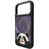 NIMMY dėklas BIG EYED LYING GIANT PANDA, suderinamas su MagSafe, skirta IPHONE 18 Pro/17 Pro, juodas