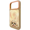 NIMMY dėklas BIG EYED LYING TEDDY POODLE, suderinamas su MagSafe, skirtas IPHONE 18 Pro/17 Pro, ruda