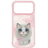 NIMMY dėklas BIG EYED RAGDOLL, skirtas IPHONE 18 Pro Max/17 Pro Max, rausvas
