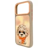 NIMMY dėklas BIG EYED TEDDY POODLE, skirtas IPHONE 18 Pro Max/17 Pro Max, ruda