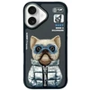 Nimmy dėklas iPhone 16 6.1″ juodos spalvos Cool&Cute 2.0 Dog