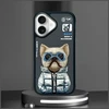 Nimmy dėklas iPhone 16 6.1″ juodos spalvos Cool&Cute 2.0 Dog
