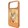 NIMMY dėklas GENTLE PETS SERIES DOG suderinamas su MagSafe, skirtas IPHONE 18 Pro/17 Pro, oranžinis