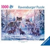 Dėlionė Ravensburger 1000 dalių sniego vilkai