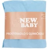 Džersio paklodė lovytei New Baby 120x60 mėlyna