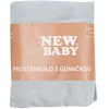 Džersio paklodė lovytei New Baby 120x60 pilka