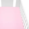 Džersio paklodė lovytei New Baby 120x60 rožinė