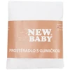 Džersio paklodė lovytei New Baby 120x60 balta