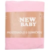 Džersio paklodė lovytei New Baby 120x60 rožinė