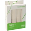 Ekologiškos medvilninės sauskelnės New Baby Softy 70 x 70 cm, 4 vnt.
