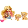 Enchantimals City Tails Gerika auksaspalvio retriverio šeimos lėlė HHB85